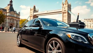 Experience professional chauffeur service london in a luxury car by London's iconic landmarks.
