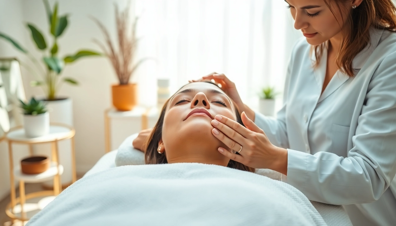 Enhance facial rebalancing techniques in a serene medspa environment