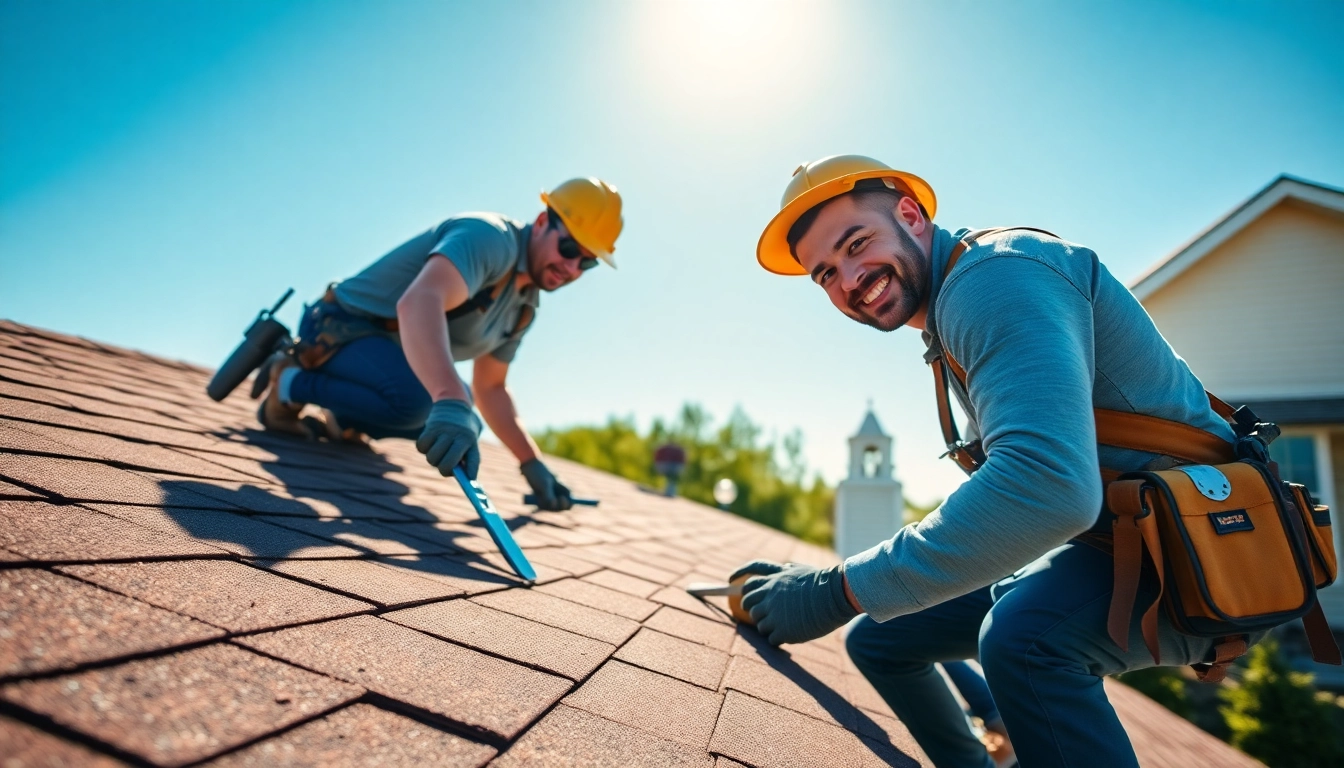 Roofing Replacement Tigard Oregon showcasing a professional crew installing shingles on a residential home.