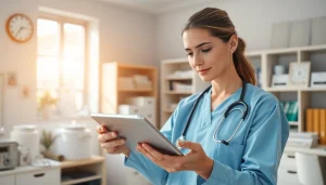 Showcase top eprescribing solutions with a healthcare provider efficiently using an electronic prescription system.